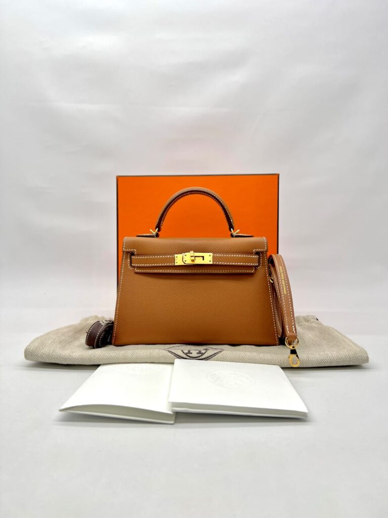 Mini Kelly Epsom Gold GHW