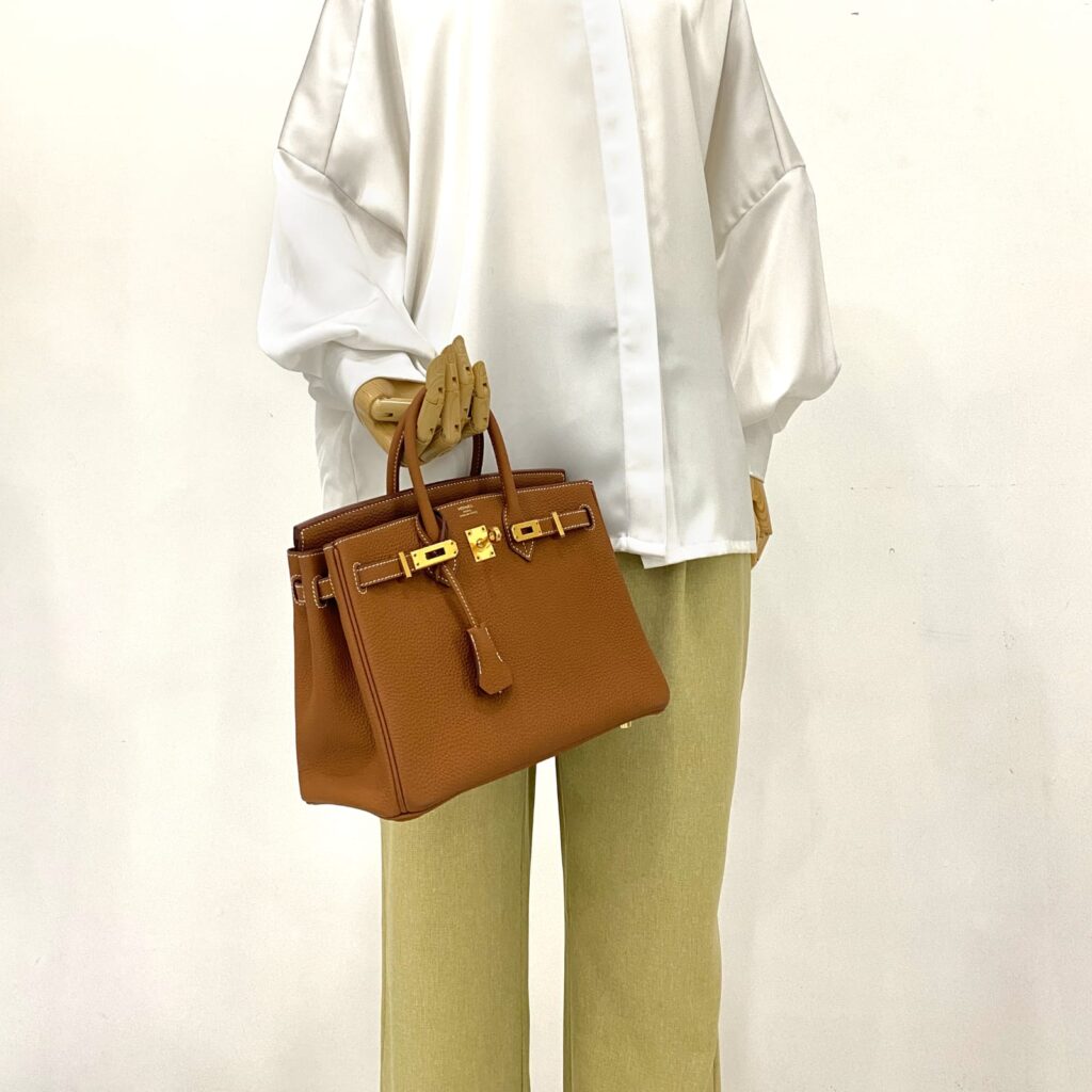 Birkin 25 Togo Gold GHW
