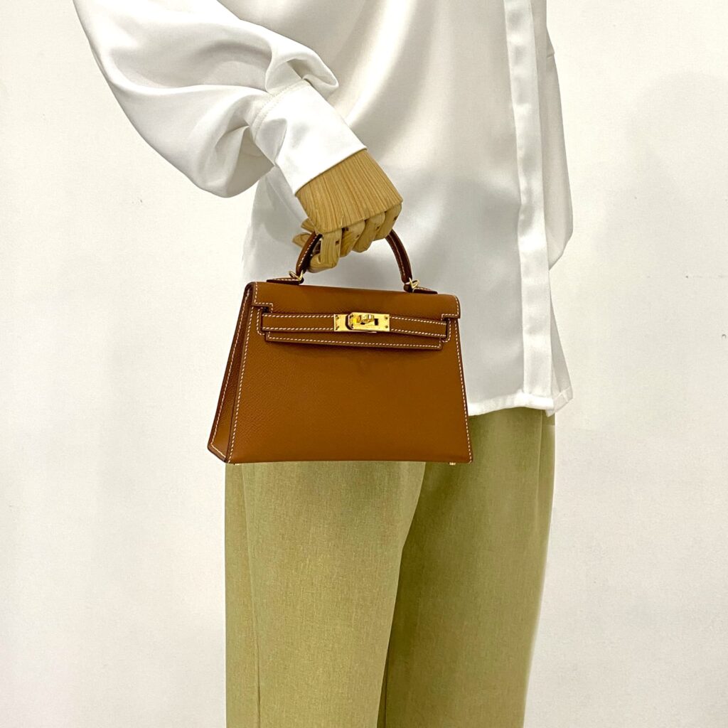 Mini Kelly Epsom Gold GHW