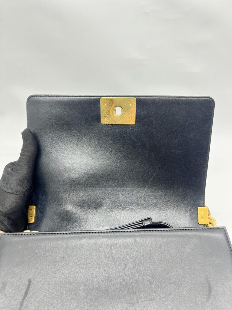 Boy 25 Lambskin Black GHW