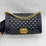 Boy 25 Lambskin Black GHW