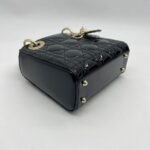 Mini Lady Dior Vernis Black LGHW