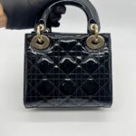 Mini Lady Dior Vernis Black LGHW