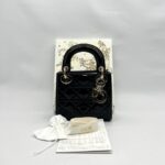 Mini Lady Dior Vernis Black LGHW