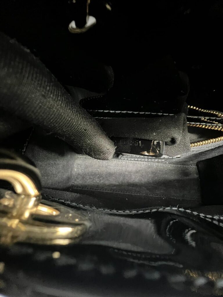 Mini Lady Dior Vernis Black LGHW