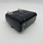 Mini Lady Dior Vernis Black LGHW
