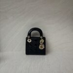 Mini Lady Dior Vernis Black LGHW