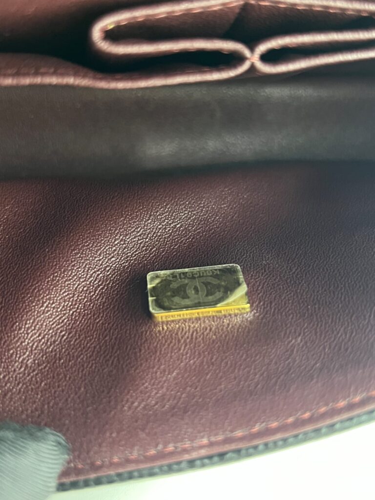 Small Classic D Flap Caviar Black GHW