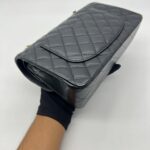 Small Classic D Flap Caviar Black GHW