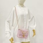 CC Pearl Flap Bag Lambskin Light Purple GHW