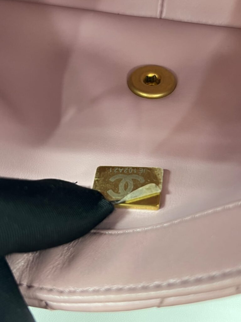 CC Pearl Flap Bag Lambskin Light Purple GHW