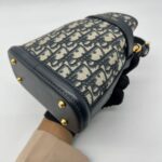 Small C'est Bucket Bag Canvas Blue Oblique GHW