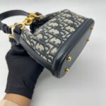 Small C'est Bucket Bag Canvas Blue Oblique GHW