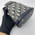 Small C'est Bucket Bag Canvas Blue Oblique GHW