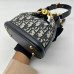 Small C'est Bucket Bag Canvas Blue Oblique GHW