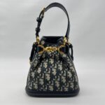 Small C'est Bucket Bag Canvas Blue Oblique GHW