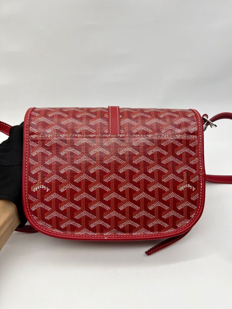 Belvedere II PM Goyardine Red SHW