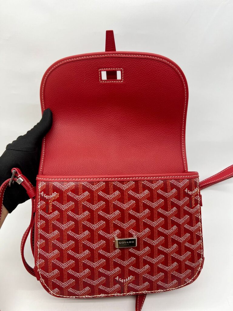 Belvedere II PM Goyardine Red SHW