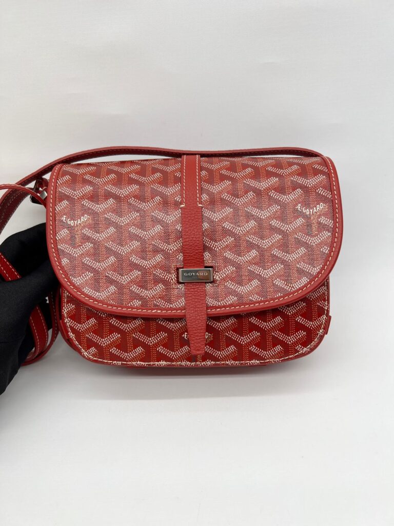 Belvedere II PM Goyardine Red SHW