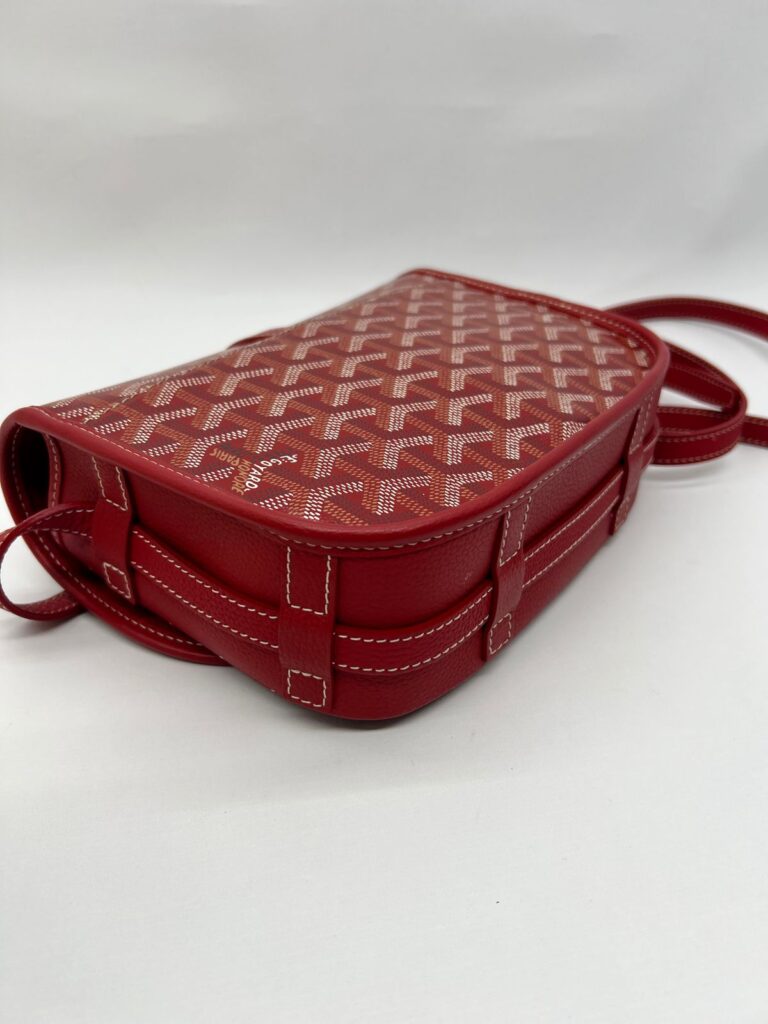 Belvedere II PM Goyardine Red SHW