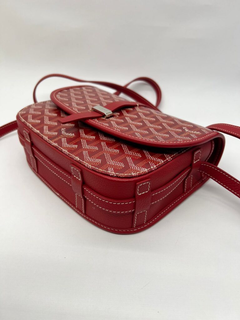 Belvedere II PM Goyardine Red SHW