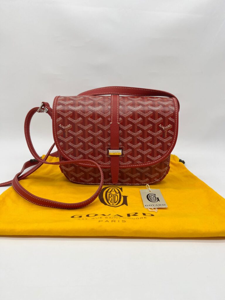 Belvedere II PM Goyardine Red SHW