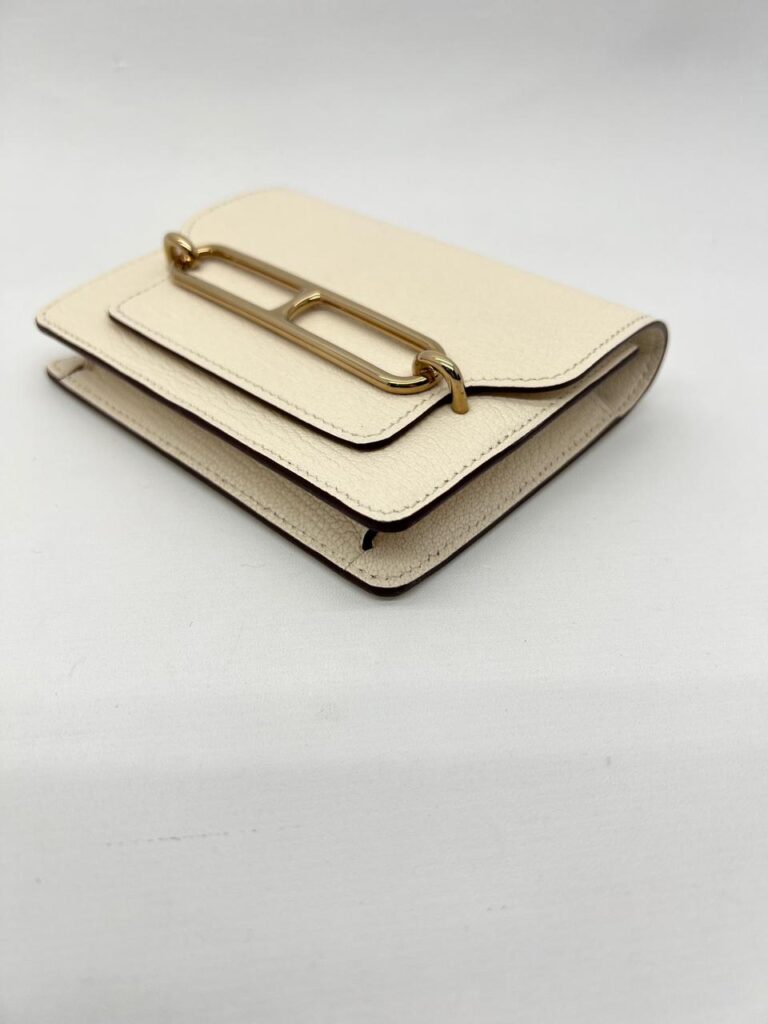 Roulis Slim Wallet Epsom Mushroom GHW