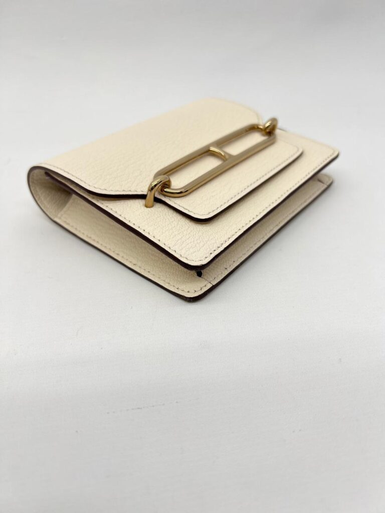 Roulis Slim Wallet Epsom Mushroom GHW