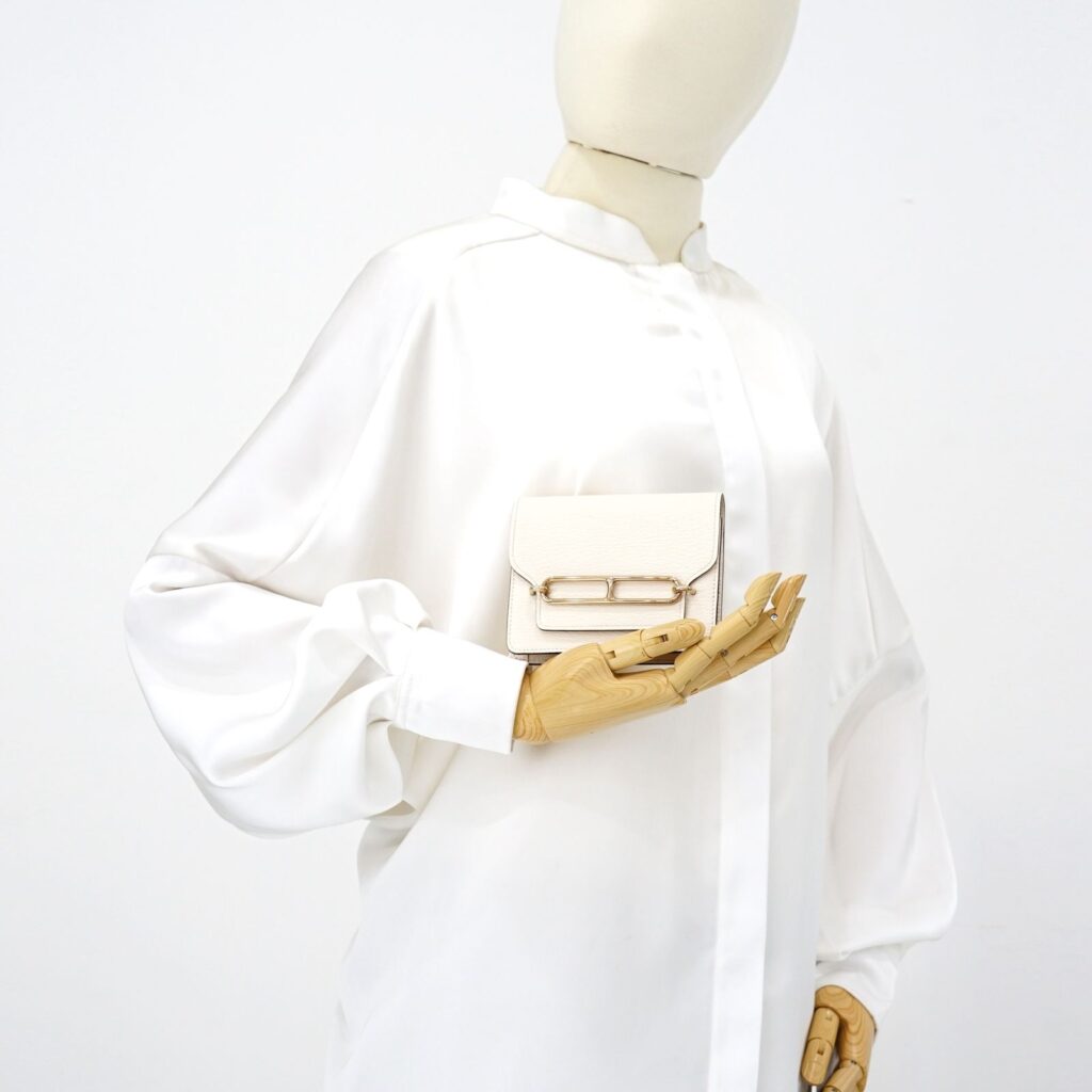 Roulis Slim Wallet Epsom Mushroom GHW