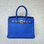 Birkin 30 Retourne Togo Bleu Electrique PHW