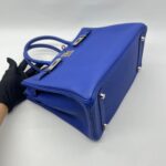 Birkin 30 Retourne Togo Bleu Electrique PHW