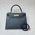 Kelly 28 Epsom Sellier Black GHW