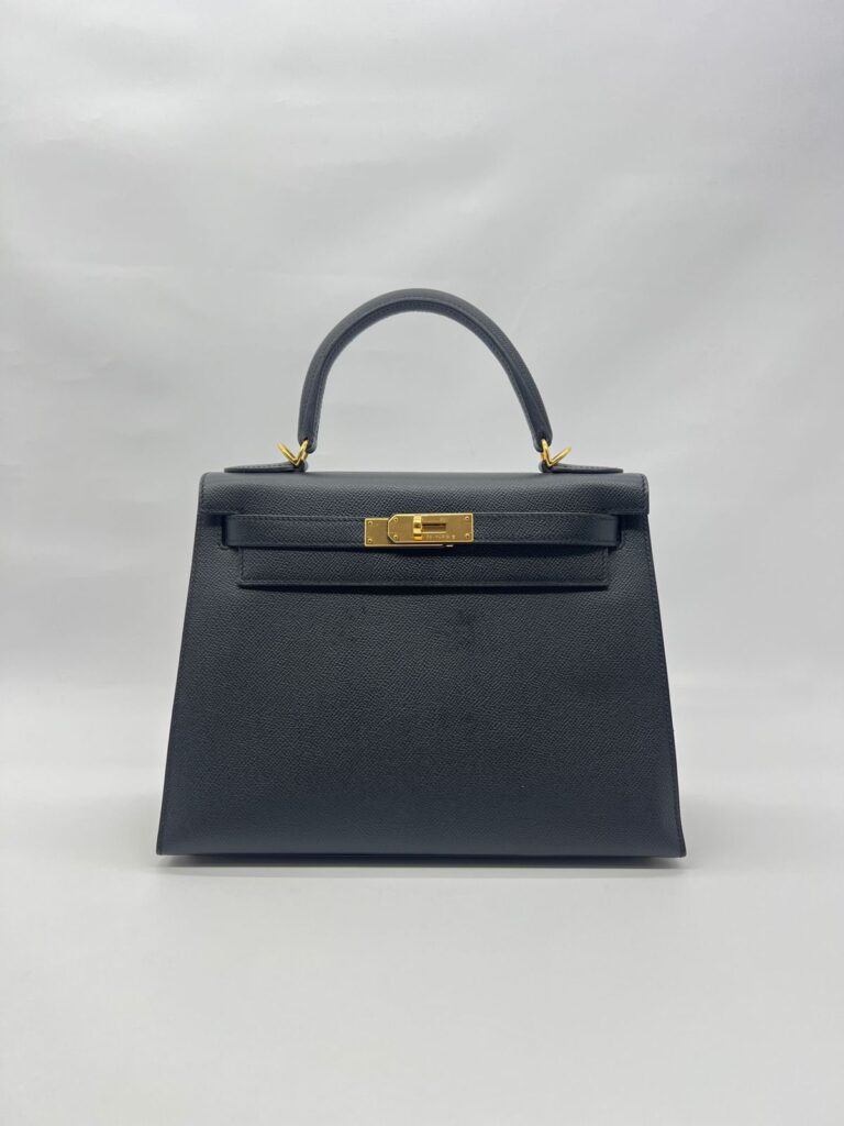 Kelly 28 Epsom Sellier Black GHW