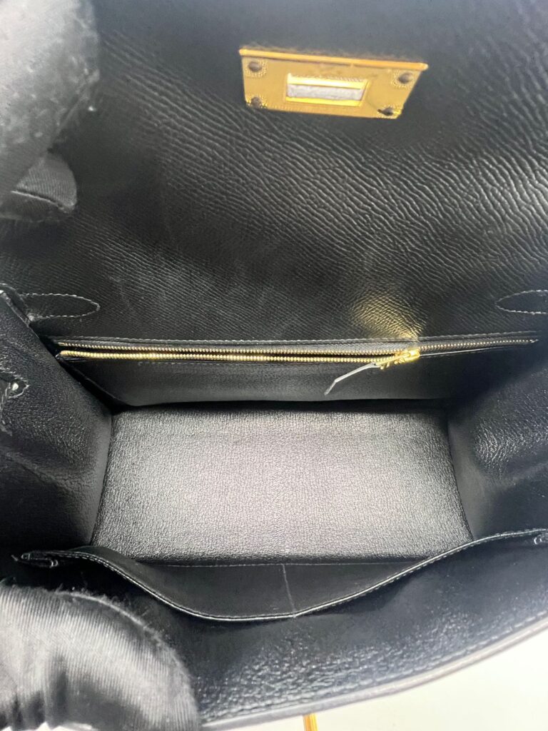 Kelly 28 Epsom Sellier Black GHW