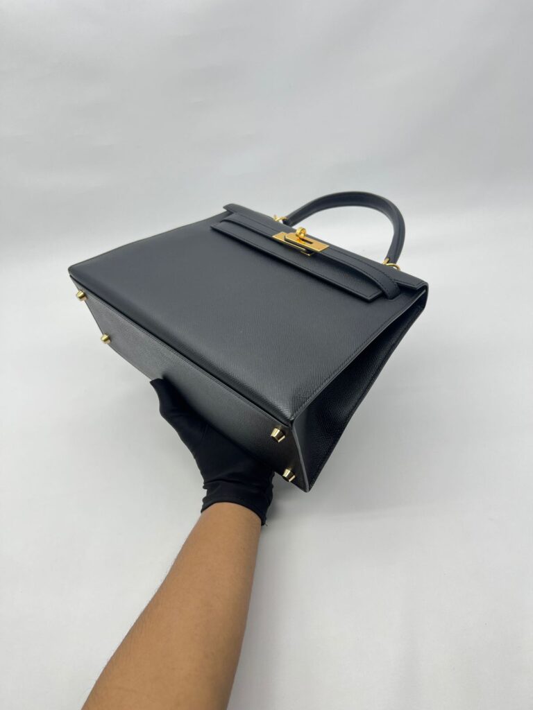 Kelly 28 Epsom Sellier Black GHW