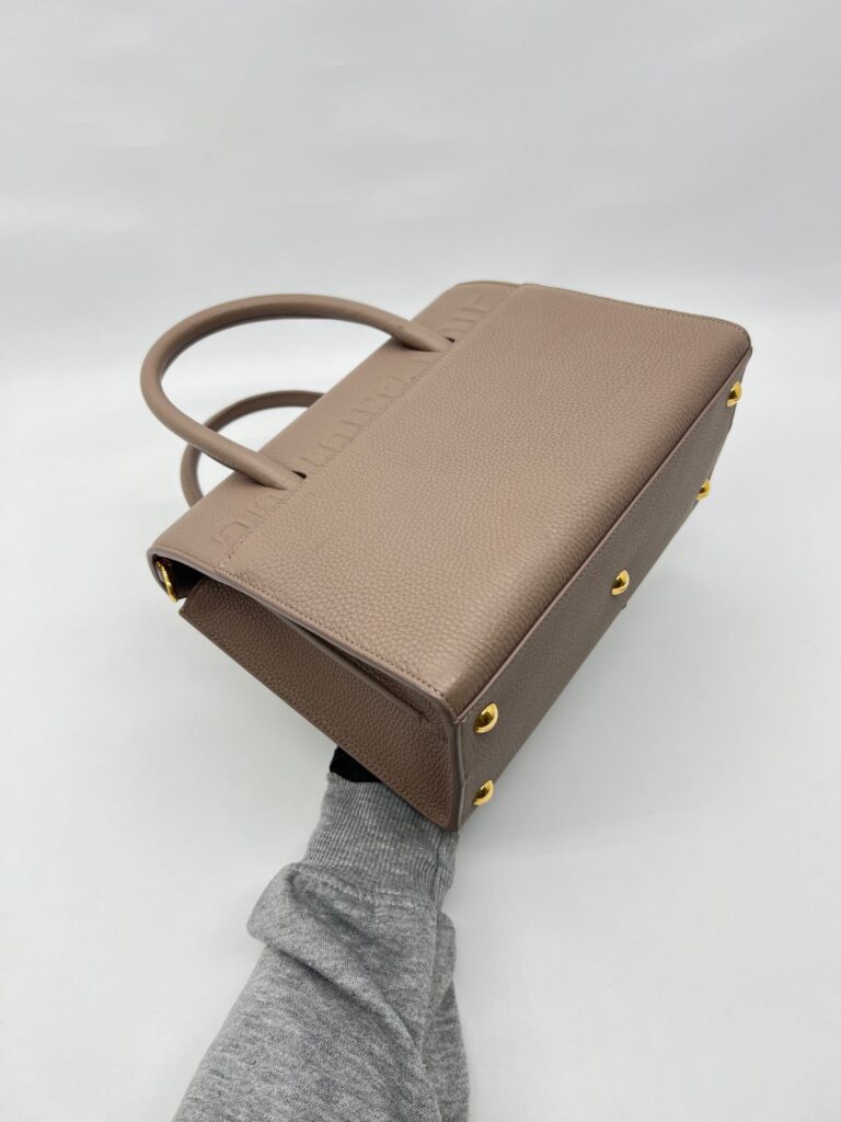 30 Montaigne St Honore Tote Grained Warm Taupe Ghw