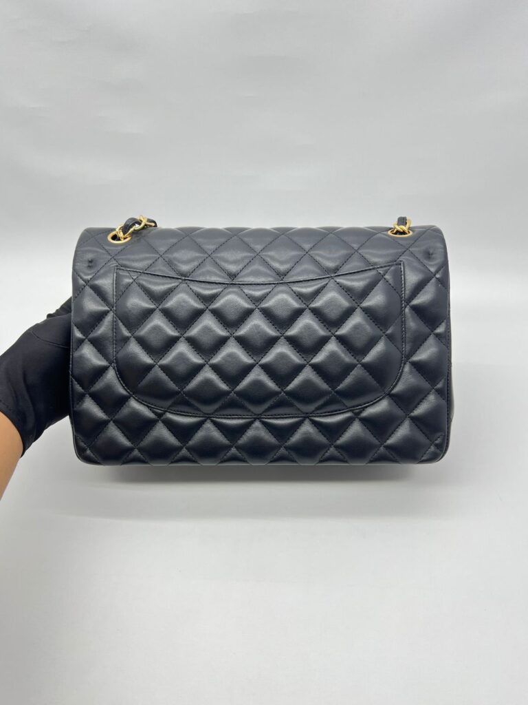 Jumbo Classic Dflap Lambskin Black Ghw