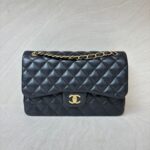 Jumbo Classic Dflap Lambskin Black Ghw