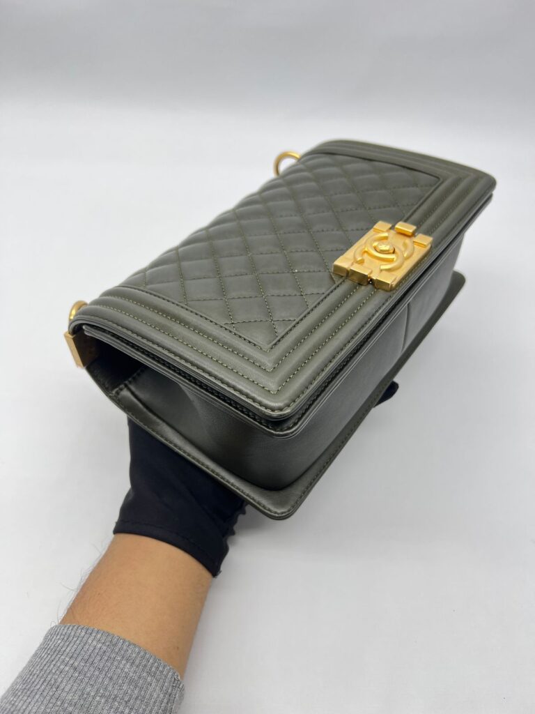 Boy 25 Lambskin Dark Green Ghw