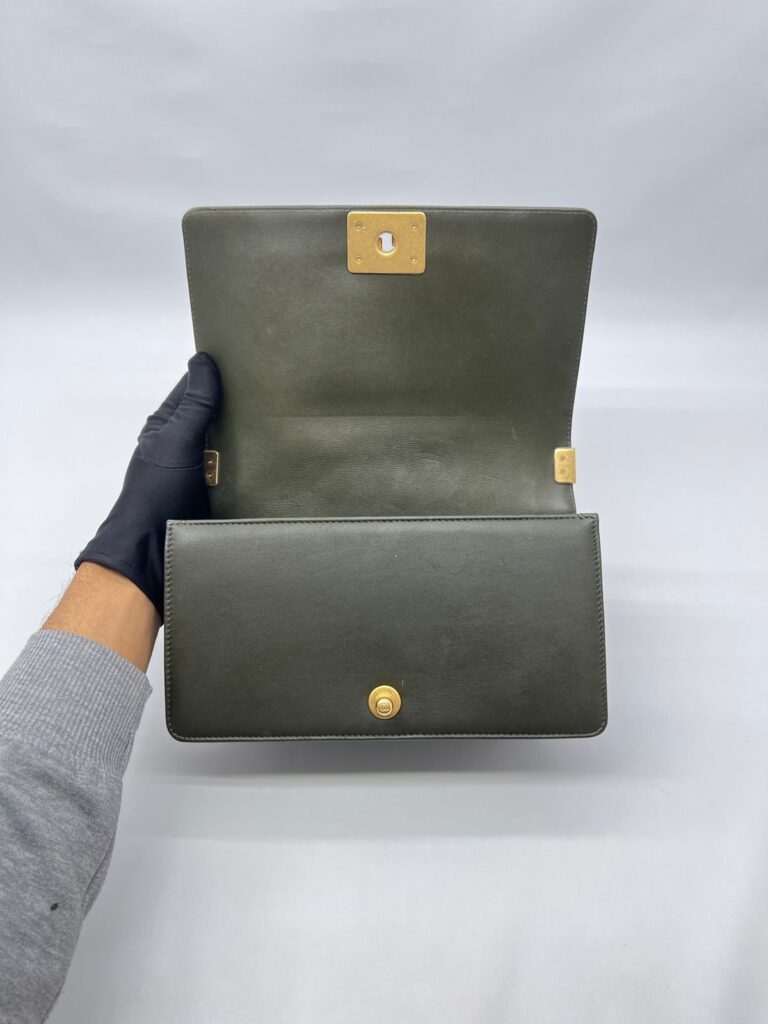Boy 25 Lambskin Dark Green Ghw