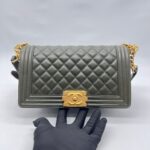 Boy 25 Lambskin Dark Green Ghw