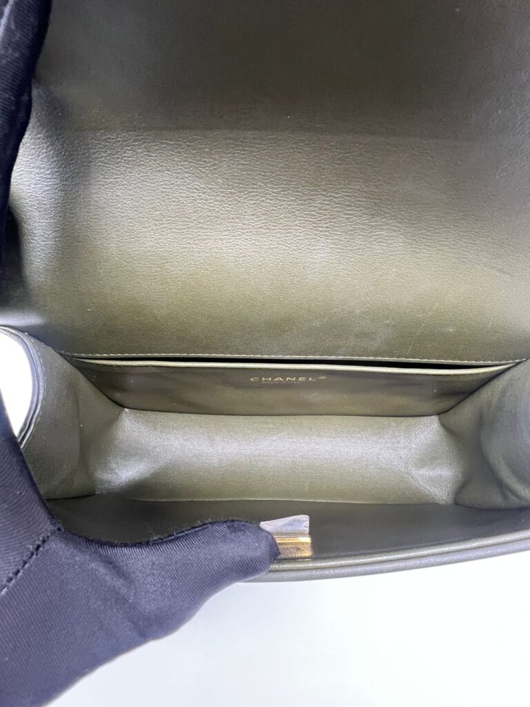 Boy 25 Lambskin Dark Green Ghw