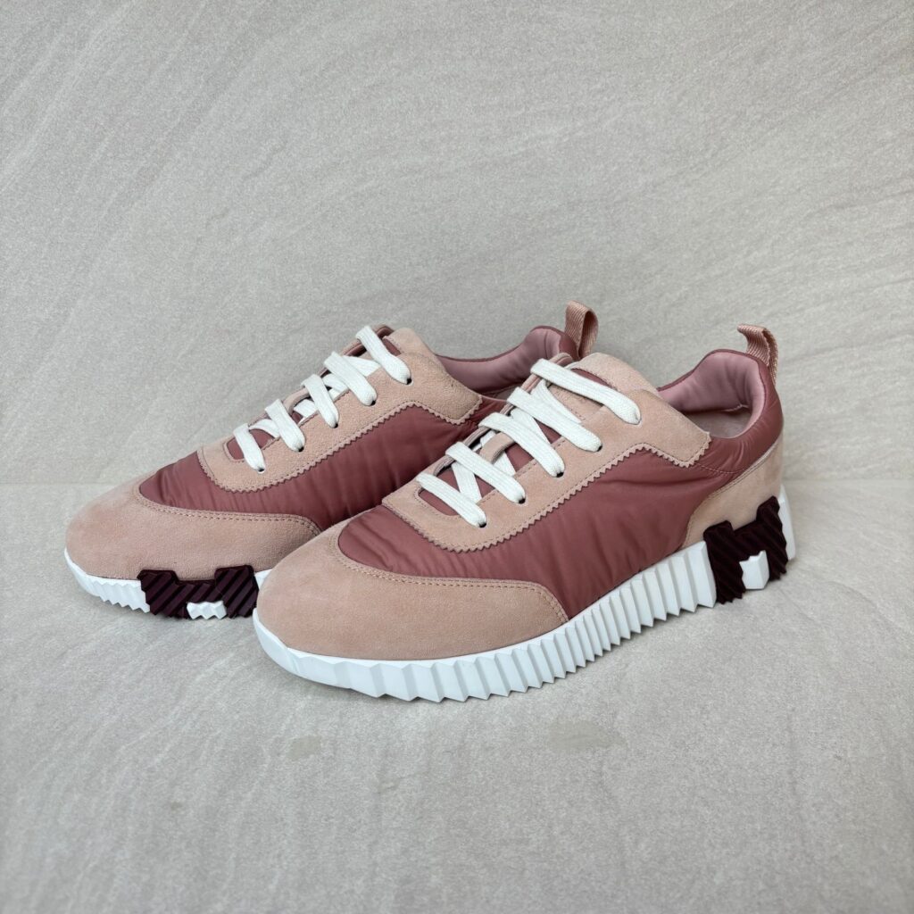 Bouncing Sneakers Prachute Fabric/Suede Rose