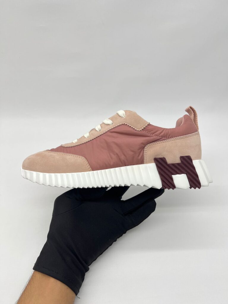 Bouncing Sneakers Prachute Fabric/Suede Rose