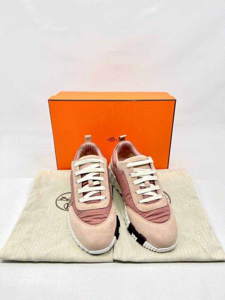 Bouncing Sneakers Prachute Fabric/Suede Rose