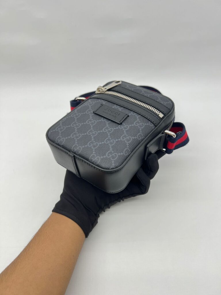 Mini Messenger Supreme Canvas Black Grey