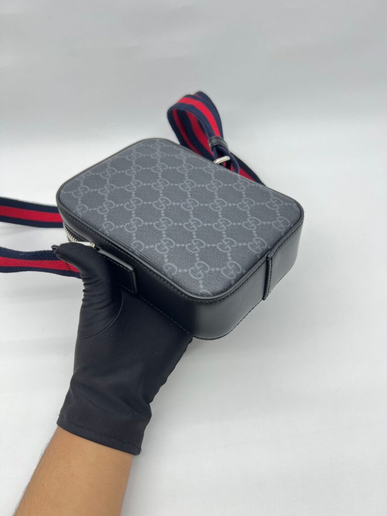 Mini Messenger Supreme Canvas Black Grey