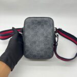 Mini Messenger Supreme Canvas Black Grey