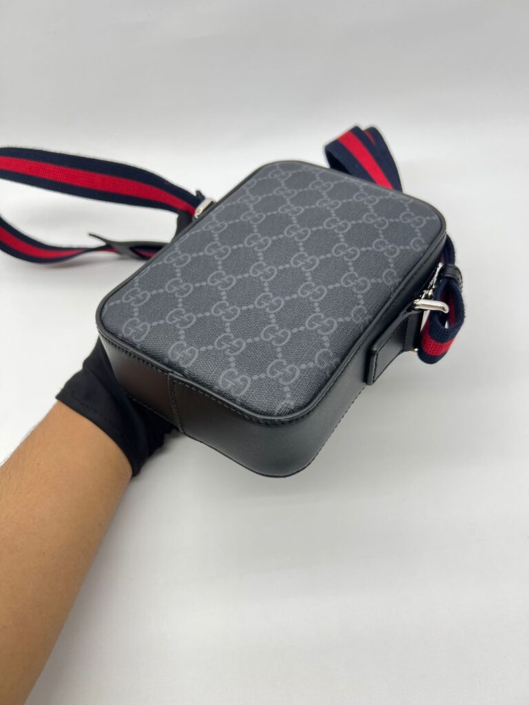 Mini Messenger Supreme Canvas Black Grey