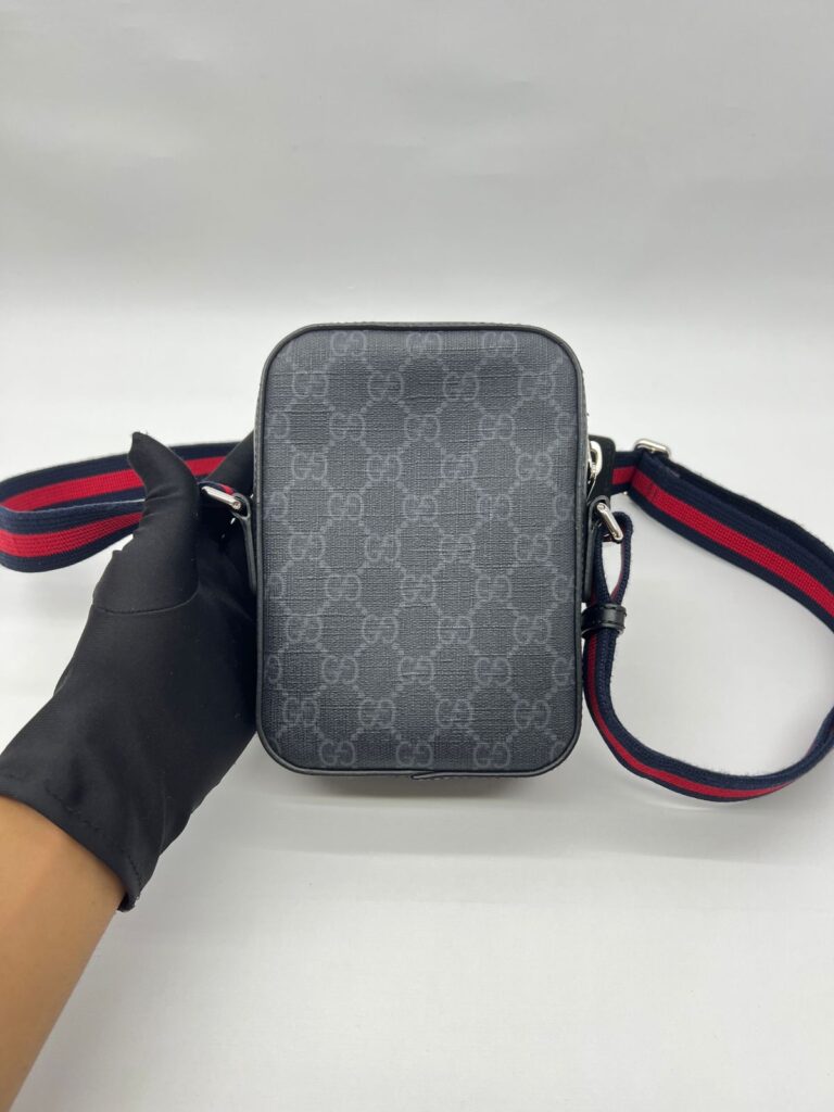 Mini Messenger Supreme Canvas Black Grey